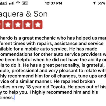 Vaquera & Son - Auto Repair Near Me Vaquera & Son - Auto Repair Near Me
