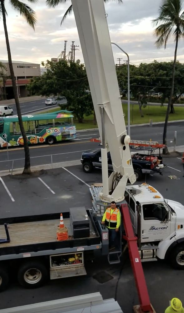 Slide of Action Roofing Hawaii