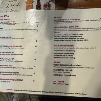 Miss Pho - Menu - Vietnamese Near Me - Seattle, Washington Miss Pho - Menu - Vietnamese Near Me - Seattle, Washington