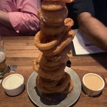Yard House - Onion Ring Tower - New American Near Me - Boca Raton, Florida Yard House - Onion Ring Tower - New American Near Me - Boca Raton, Florida