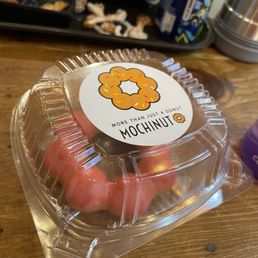 Strawberry mochi donut