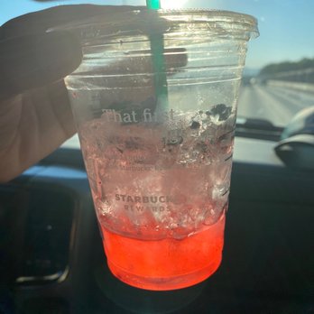 Starbucks - Was 3/4 full of ice before melting a little - Coffee & Tea Near Me - Meridian, Idaho Starbucks - Was 3/4 full of ice before melting a little - Coffee & Tea Near Me - Meridian, Idaho