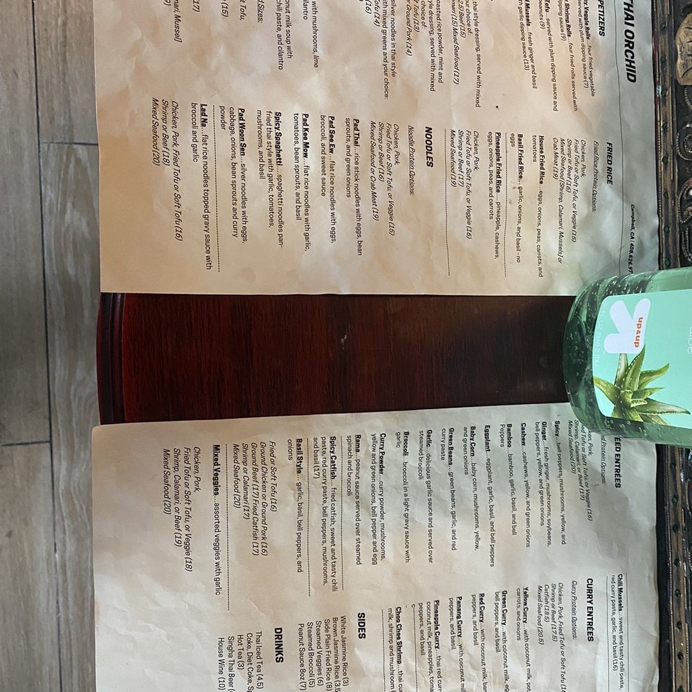 Thai Orchid - Menu - Thai Near Me - Campbell, California Thai Orchid - Menu - Thai Near Me - Campbell, California