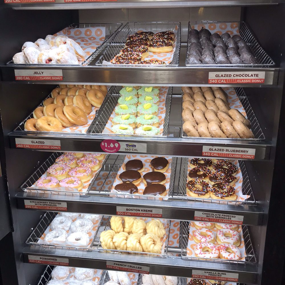 Dunkin' - Donut case - Donuts Near Me - Sanford, North Carolina