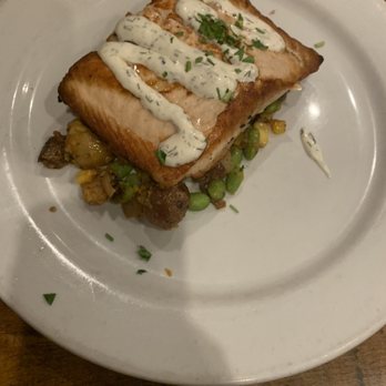KIN Windsor - Pan Seared Salmon - New American Near Me - Windsor, California KIN Windsor - Pan Seared Salmon - New American Near Me - Windsor, California