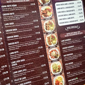 Efes Mangal Barbeque - Menu - Pizza Near Me - Leicester, LCE