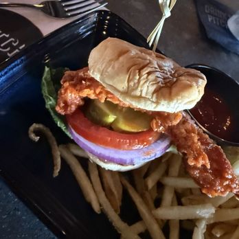Pitch - Buffalo chicken slider, keep in mind you only got one! - New American Near Me - Omaha, Nebraska Pitch - Buffalo chicken slider, keep in mind you only got one! - New American Near Me - Omaha, Nebraska