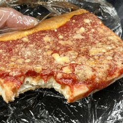 Roma Sausage - Slice of tomato pie. I don't get the hype.