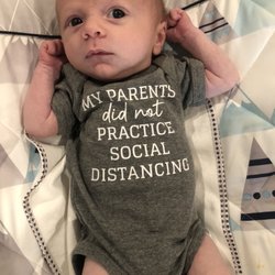 COVID theme funny onesie