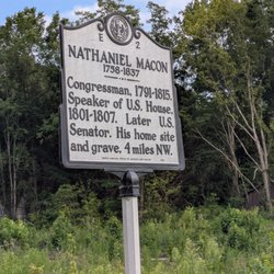 Nathaniel Macon Historical Marker, Macon NC