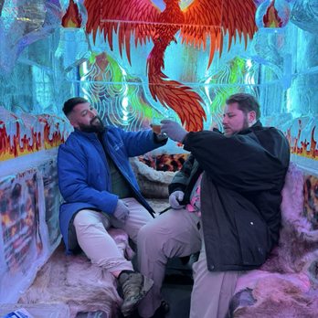 minus5 ICEBAR - My best friend and I celebrating a successful business trip - Lounges Near Me - Las Vegas, Nevada
