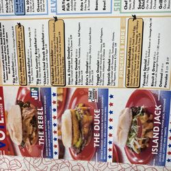 Boomarang Diner - Menu