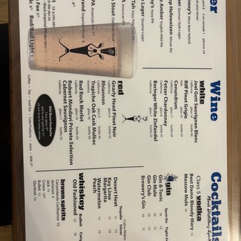 Moab Brewery - Drink menu - American Near Me - Moab, Utah