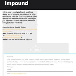 Lumina Apartment Response