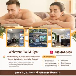 M Spa - A couple's massage is just like any other massage service, 
but you and your partner receive the massage at the same time, 
o...
