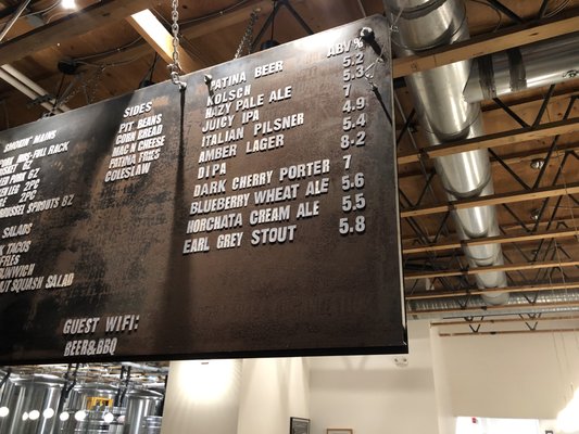 Menu photo 1 Patina Brewing Port Coquitlam, BC Menu photo 1 Patina Brewing Port Coquitlam, BC