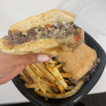 Local Table - Philly Cheesesteak on Ciabatta - Breakfast & Brunch Near Me - The Woodlands, Texas