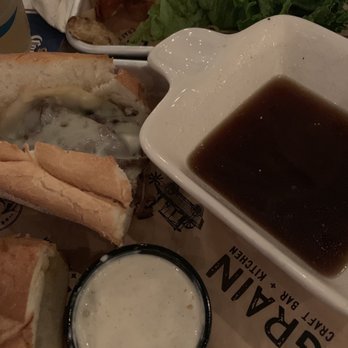 Grain H20 - Roast beef sandwich with au jus sauce - American Near Me - Bear, Delaware Grain H20 - Roast beef sandwich with au jus sauce - American Near Me - Bear, Delaware