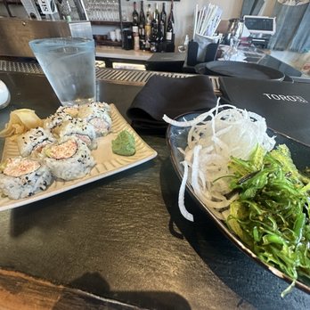 Toro - California Roll & Seaweed Salad - Sushi Bars Near Me - Carmel, California