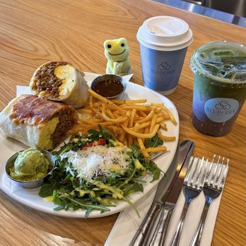 Bluberry Social - breakfast burrito, blueberry matcha, sea salt amber latte - Breakfast & Brunch Near Me - Irvine, California Bluberry Social - breakfast burrito, blueberry matcha, sea salt amber latte - Breakfast & Brunch Near Me - Irvine, California