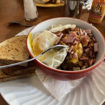 Shut Up and Eat - Mess Bowl - bacon, ham, sausage, pork roll, over easy eggs - Diners Near Me - Toms River, New Jersey Shut Up and Eat - Mess Bowl - bacon, ham, sausage, pork roll, over easy eggs - Diners Near Me - Toms River, New Jersey