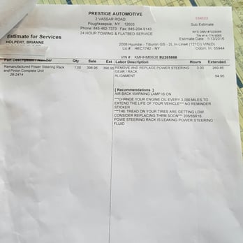 Prestige Automotive & Towing - This bill to fix what is not broken at Prestige - Auto Repair Near Me - Poughkeepsie, New York Prestige Automotive & Towing - This bill to fix what is not broken at Prestige - Auto Repair Near Me - Poughkeepsie, New York