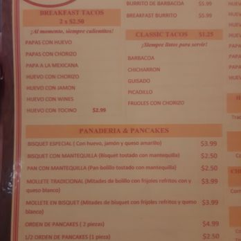 Lira's Restaurant - the menu for the restaurant - Mexican Near Me - Laredo, Texas