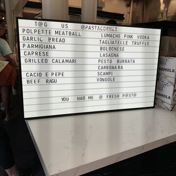 Pasta Corner - Menu - Pasta Shops Near Me - Los Angeles, California