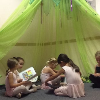 Storybook Ballet - A class reads a fairy tale before the Fairy Ballerina Camp. - Dance Schools Near Me - Madison, Wisconsin