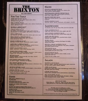 Menu photo 8 The Brixton Santa Monica, CA Menu photo 8 The Brixton Santa Monica, CA