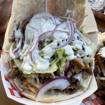 Bottle Logic Brewing - Beef lamb and chicken doner in a pita wrap. Generous serving  It was very tasty - Breweries Near Me - Anaheim, California