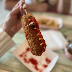 Mukja Food Truck - Hot Cheeto cheese dog