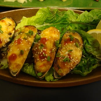 Sushi Kazu - Green Mussels from Sushi Kazu, March 7th 2013 Lunch order. - Japanese Near Me - Centennial, Colorado Sushi Kazu - Green Mussels from Sushi Kazu, March 7th 2013 Lunch order. - Japanese Near Me - Centennial, Colorado