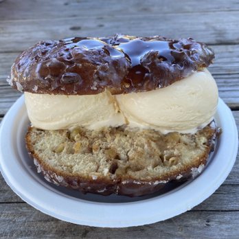 High Hill Ranch - Apple fritter ice cream sandwich, $9 but incredible - Donuts Near Me - Placerville, California High Hill Ranch - Apple fritter ice cream sandwich, $9 but incredible - Donuts Near Me - Placerville, California