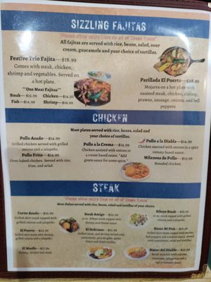 Menu photo 4 El Puerto Restaurant Whitehall, OH