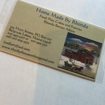 Home Made By Rhonda - Call to order pies ahead of time - Desserts Near Me - Farmington, Maine Home Made By Rhonda - Call to order pies ahead of time - Desserts Near Me - Farmington, Maine