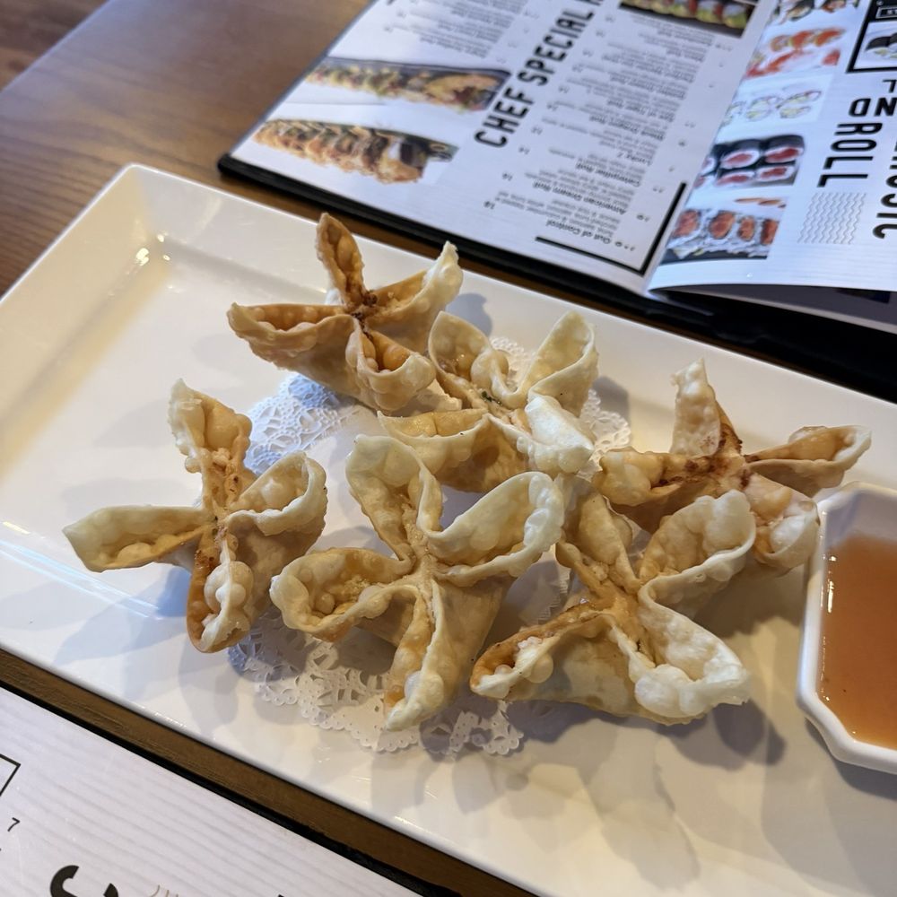 Mann Sarka - Crab Rangoon(6) - Asian Fusion Near Me - Floral Park, New York Mann Sarka - Crab Rangoon(6) - Asian Fusion Near Me - Floral Park, New York
