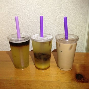 Asha Tea House - Yuzu green tea with grass jelly; mango green tea with grass jelly; Hong Kong milk tea - Tea Rooms Near Me - Berkeley, California Asha Tea House - Yuzu green tea with grass jelly; mango green tea with grass jelly; Hong Kong milk tea - Tea Rooms Near Me - Berkeley, California
