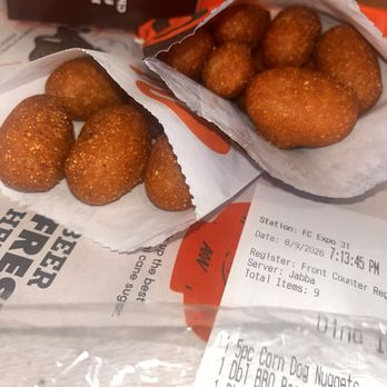A&W Restaurant - Mini  10pc. Corn Dog Nuggets 5pc. Corn Dog Nuggets ® - Burgers Near Me - San Rafael, California