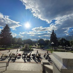 ScooTours Denver Scooter Rental - On the steps of the capitol building