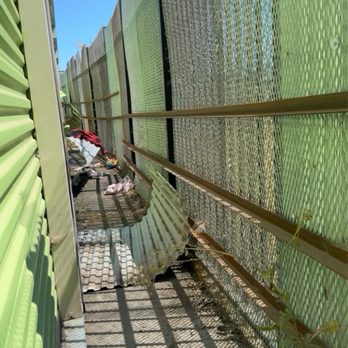 Extra Space Storage - Proof that every unit along the back fence was broken into - Self Storage Near Me - Oakland, California