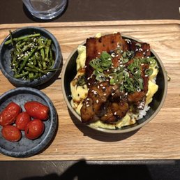Char shiu rice bowl lunch set Char shiu rice bowl lunch set