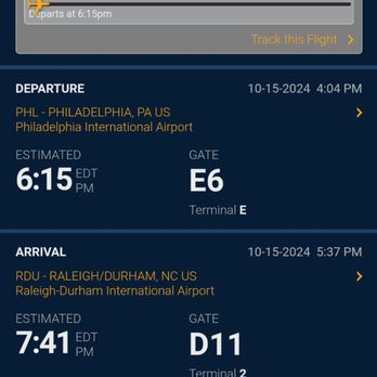Frontier Airlines - Flight information for PHL to RDU Flight #2071 @ 10/15/24 - Airlines Near Me - Philadelphia, Pennsylvania