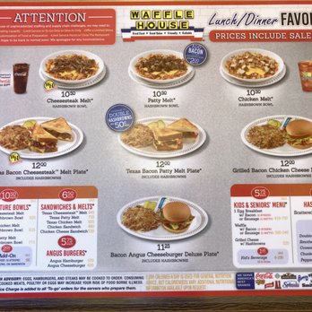 Waffle House - Waffle House.  Lunch and Dinner Menu. - Diners Near Me - Albuquerque, New Mexico