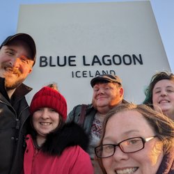 Shelby's Travel Guide - Group photo, Blue Lagoon, geothermal Spa