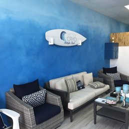 The inviting waiting area is beach themed. Love it. The inviting waiting area is beach themed. Love it.
