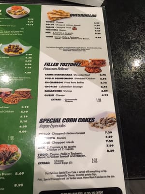 Menu photo 7 Los Verdes Miami, FL