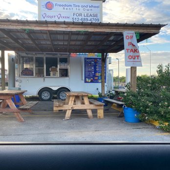 Taqueria Morales - Front of location and patio - Food Trucks Near Me - Austin, Texas Taqueria Morales - Front of location and patio - Food Trucks Near Me - Austin, Texas