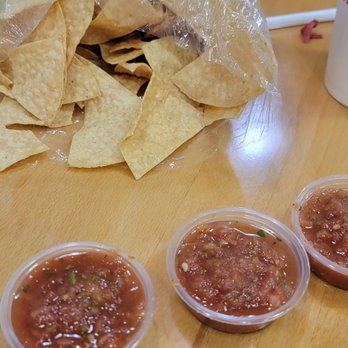 Master Taco - Chips and cups.of salsa - Mexican Near Me - Tempe, Arizona