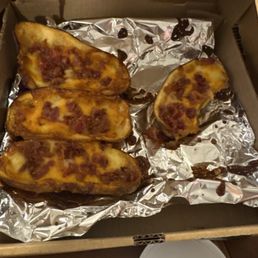 Loaded Hand Scooped Potato Skins Loaded Hand Scooped Potato Skins